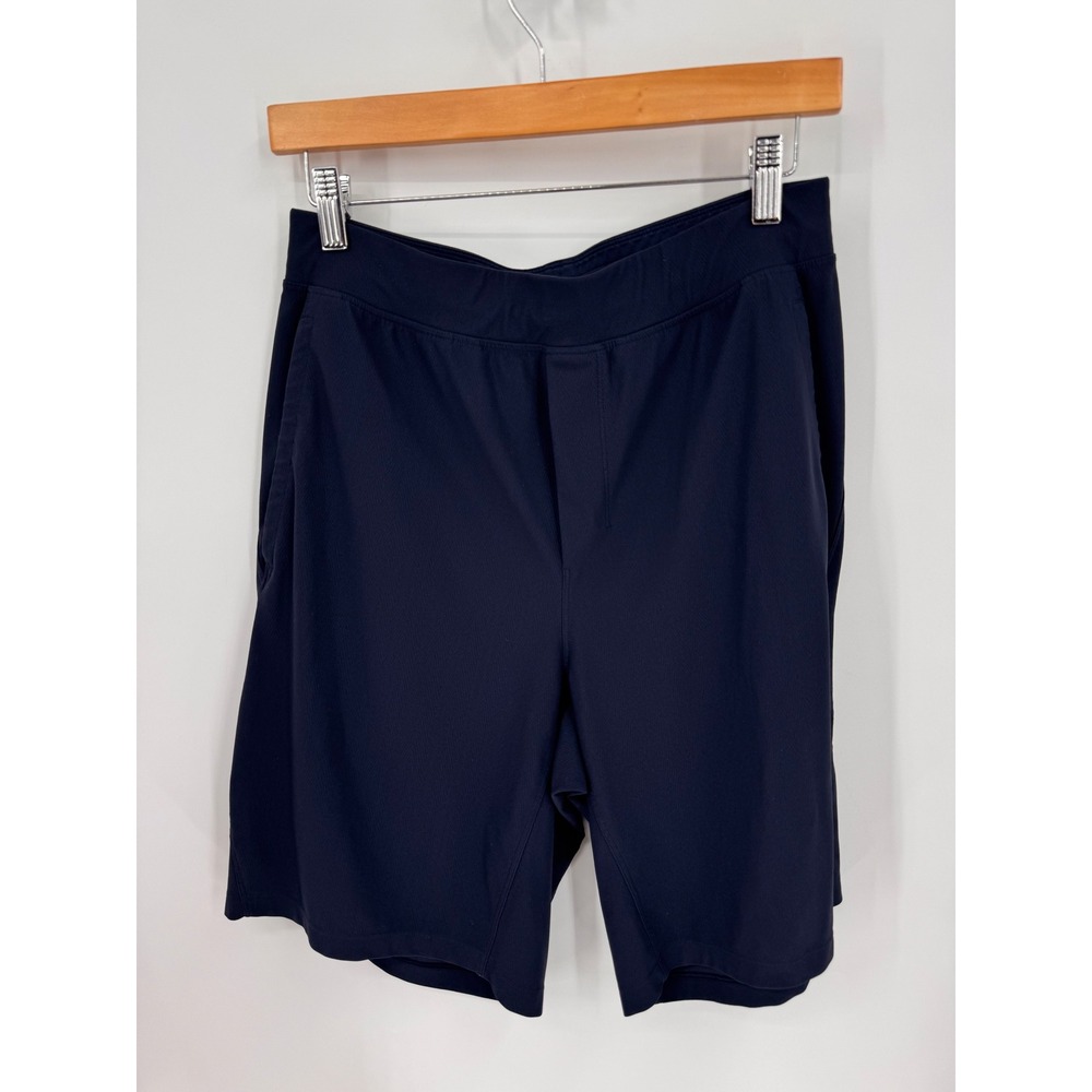 Lululemon Athletic Shorts Men Size M Navy Blue Training Performance 9.5" Inseam